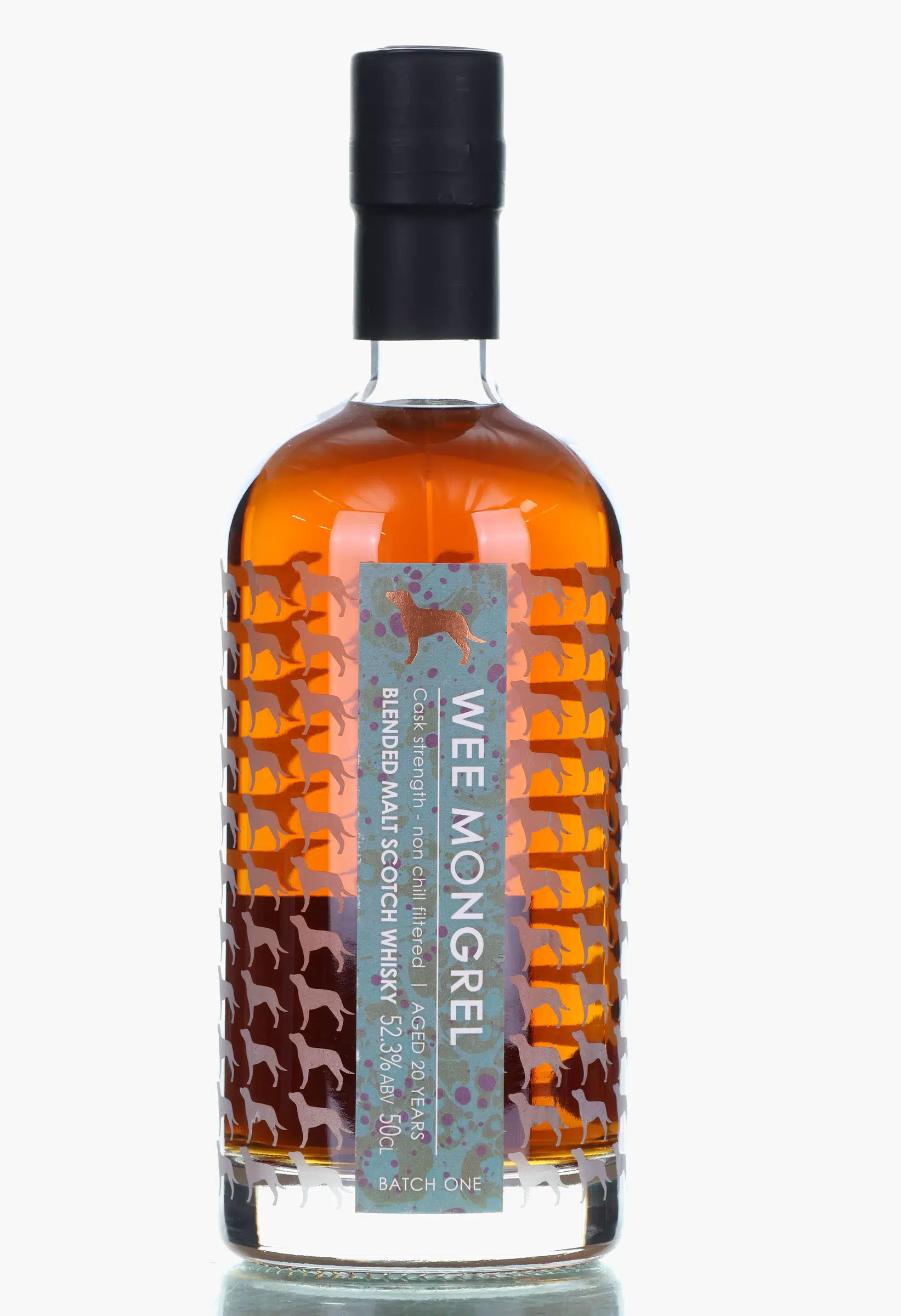 Wee Mongrel 20 Year Old, Sherry Cask, Batch No. 1, Little Brown Dog Spirits, 52.3% whisky bottle