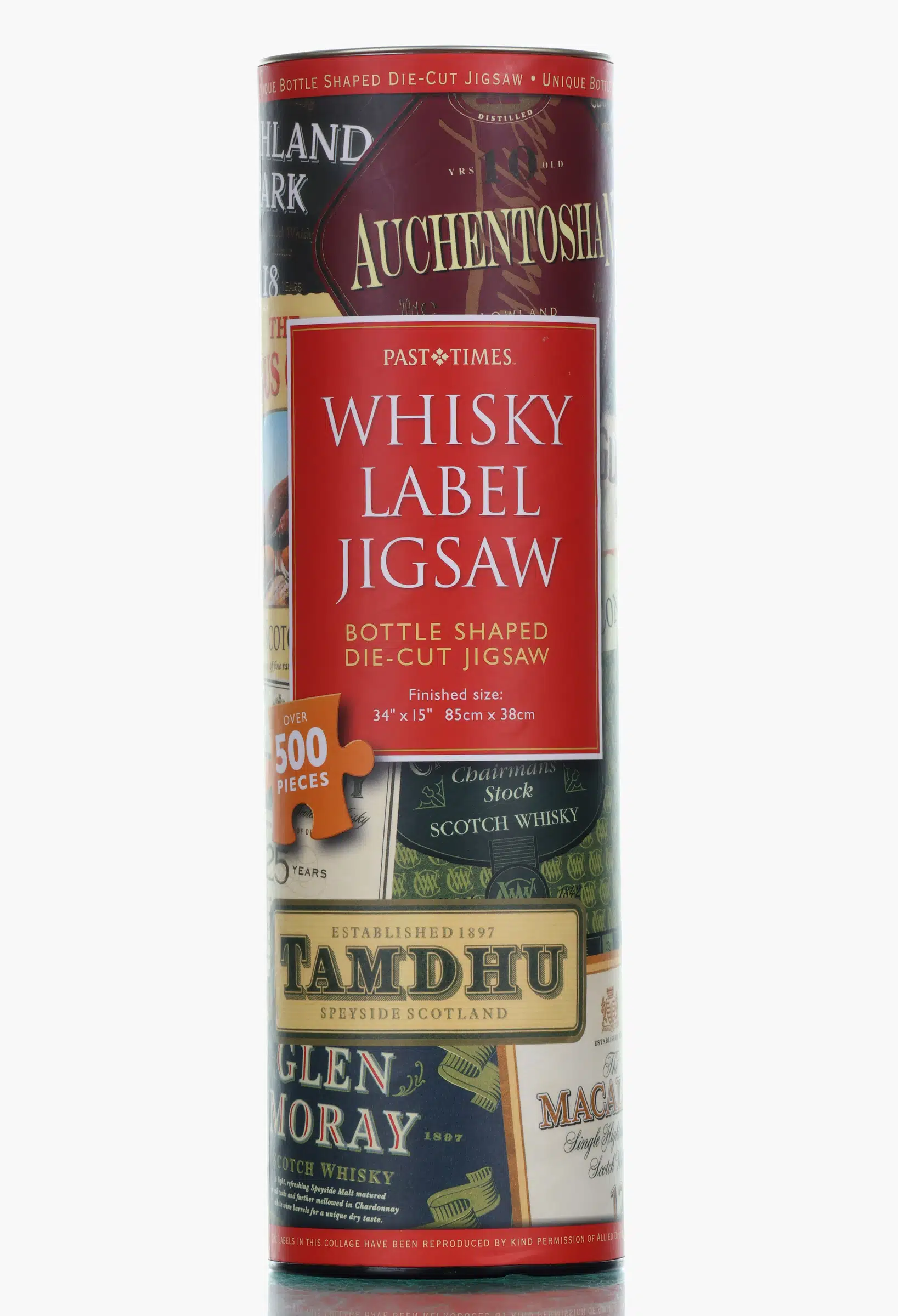 Past Times Whisky Label Jigsaw whisky bottle