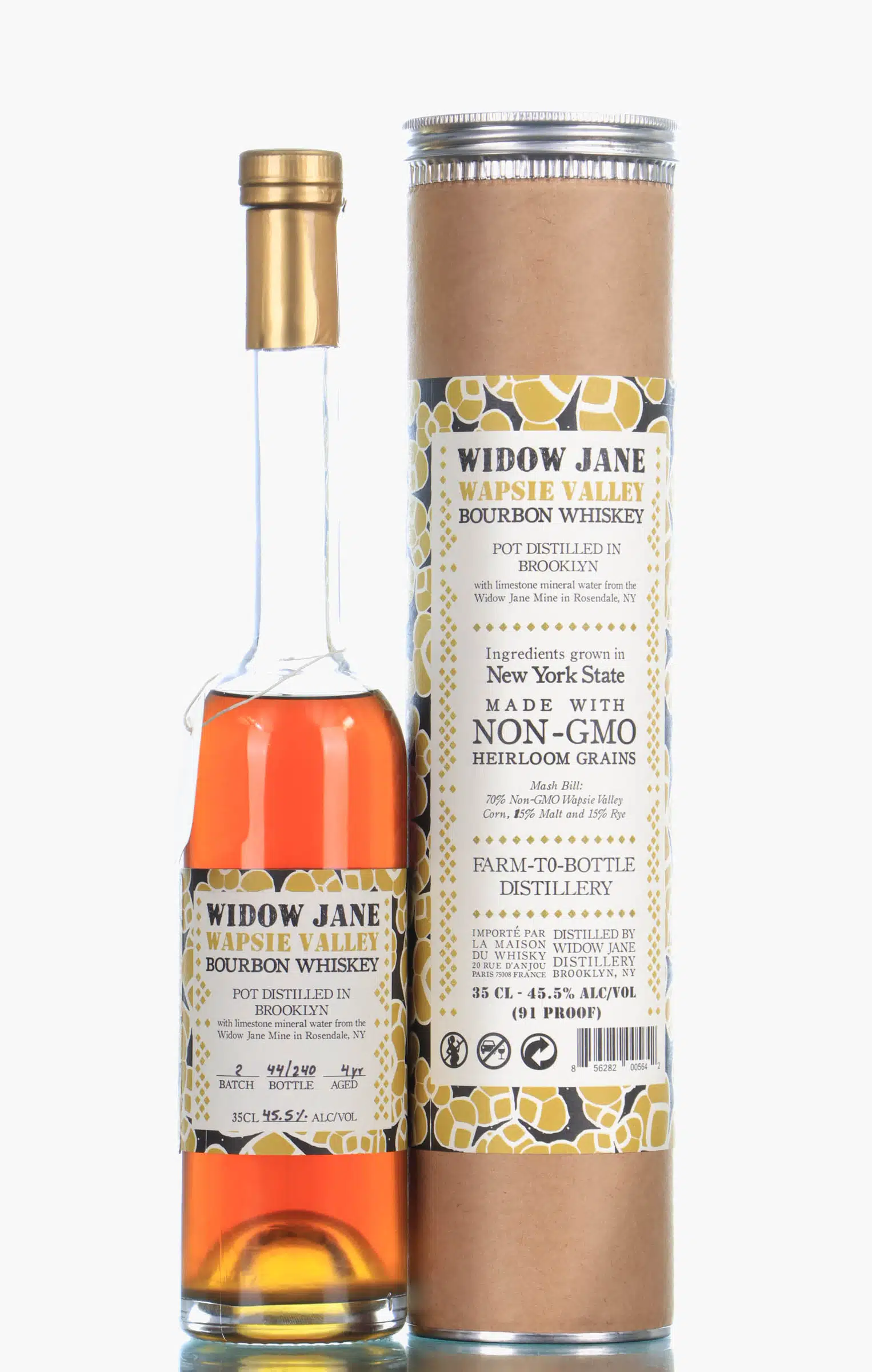 Widow Jane Wapsie Valley 4 Year Old, Batch No. 2, 45.5% whisky bottle