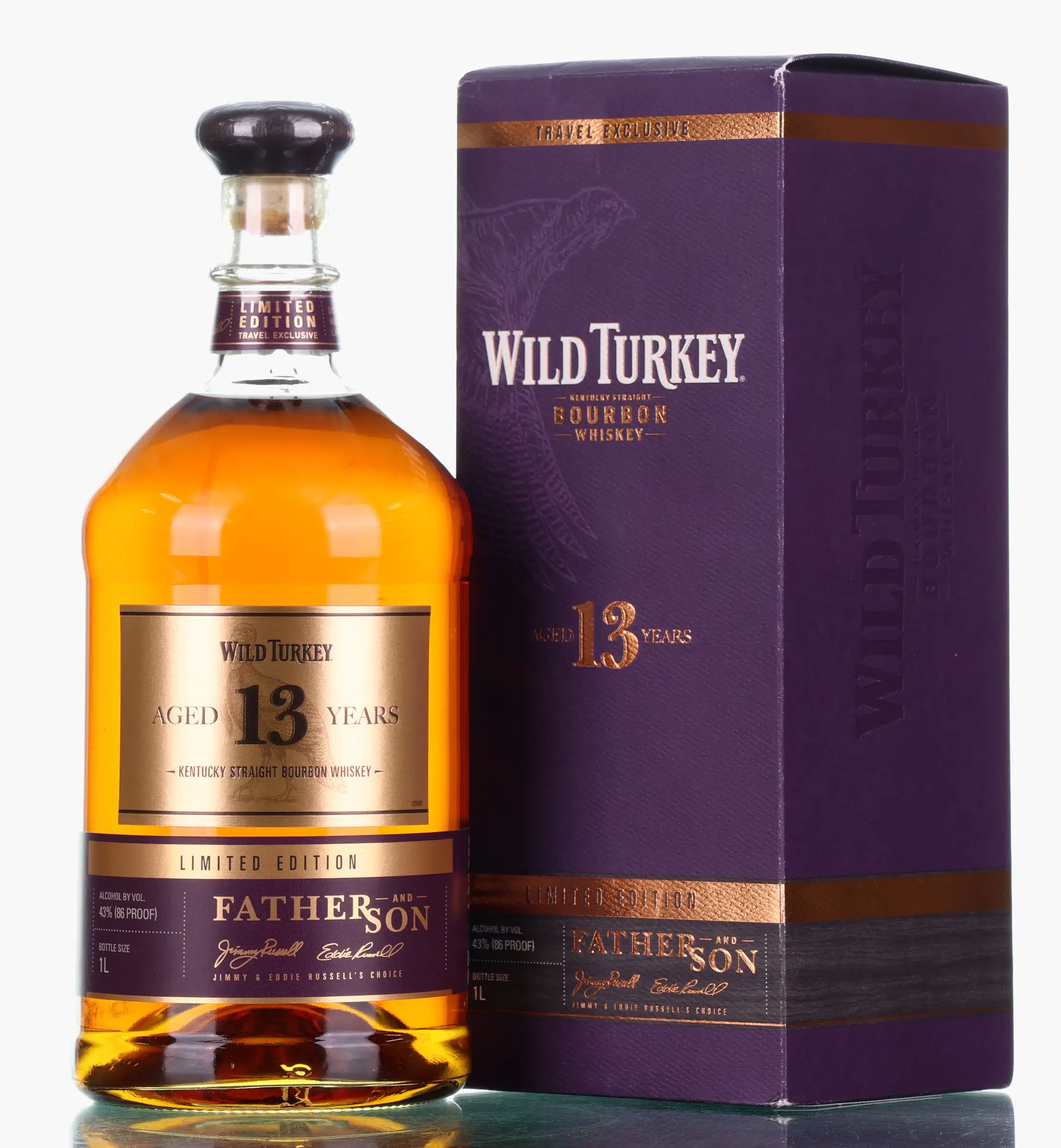 Wild Turkey Father & Son 13 Year Old, New Charred Oak Cask, 2021, 43% whisky bottle